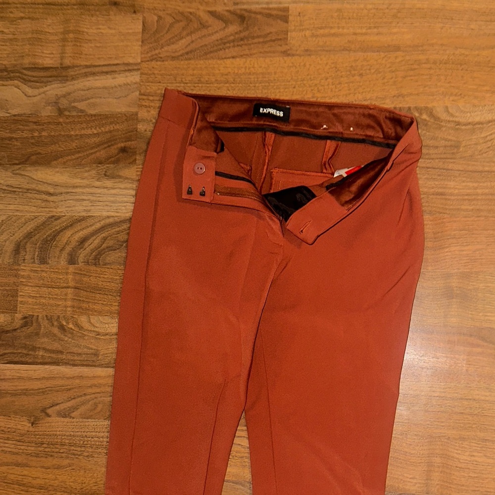 Express Terracotta Cropped Pants